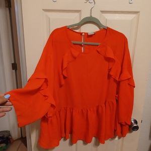 ASOS flowy peplum blouse